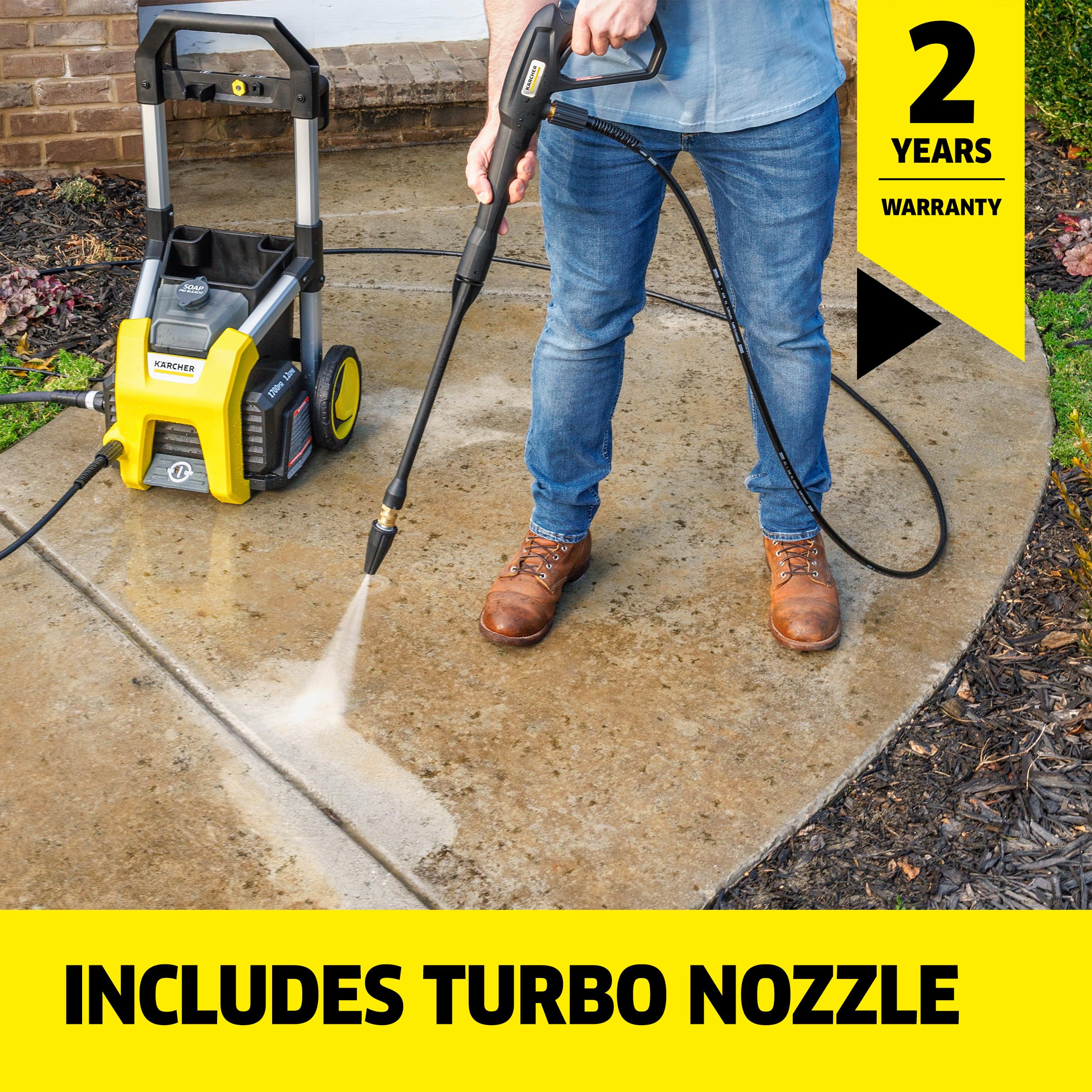 KARCHER 高圧洗浄機 Amazon | ケルヒャー K1700 電動高圧洗浄機 1700PSI TruPressure